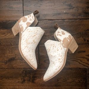 Dolce Vita Cow Print Booties